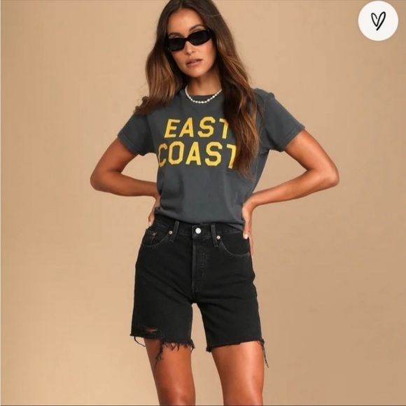 Levi's 501 Mid Thigh Short Lunar Black - Picture 4 of 11